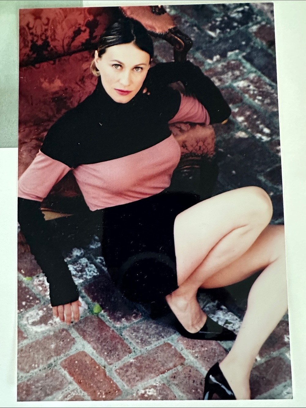 Fancy shmancy long turtleneck Elongated Sleeves Vintage circa 90s beautiful loo